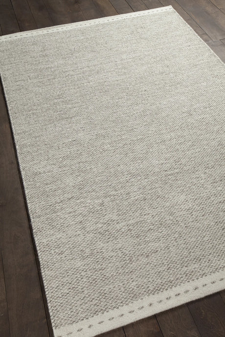 Chandra Sonnet SON-35901 Grey and White rug, angled side view