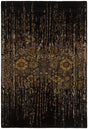 Chandra Spring SPR-29101 Black and Gold and Burgundy and Taupe and Brown and Grey rug, flat view