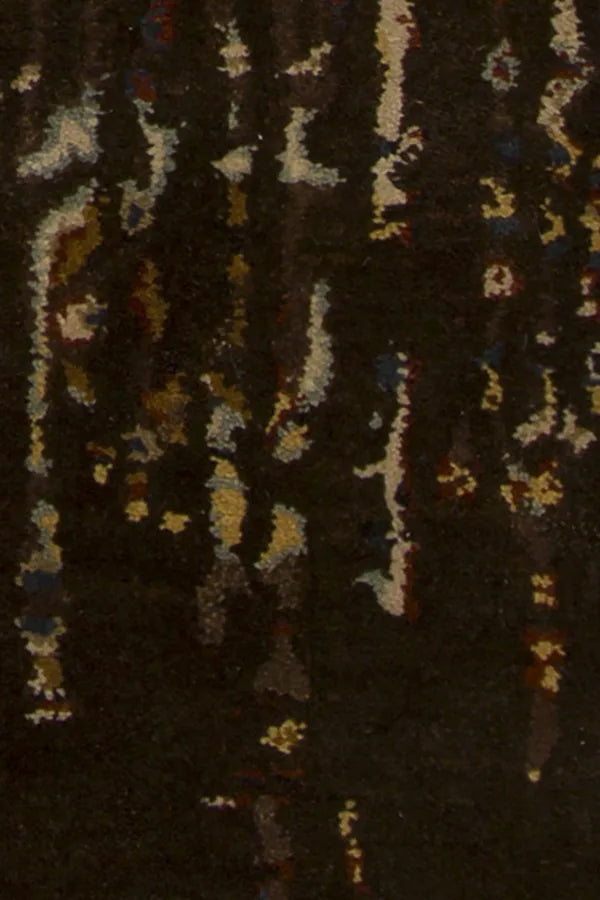 Chandra Spring SPR-29103 Black and Brown and Gold and Grey and Burgundy rug, texture close-up