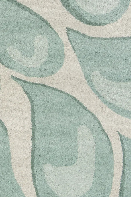 Chandra Stella STE-52009 Beige and Light Aqua rug, texture close-up