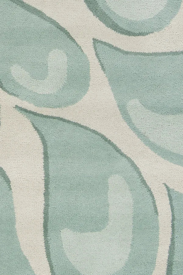 Chandra Stella STE-52009 Beige and Light Aqua rug, texture close-up