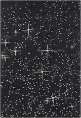 Chandra Stella STE-52115 Black and Ivory rug, flat view