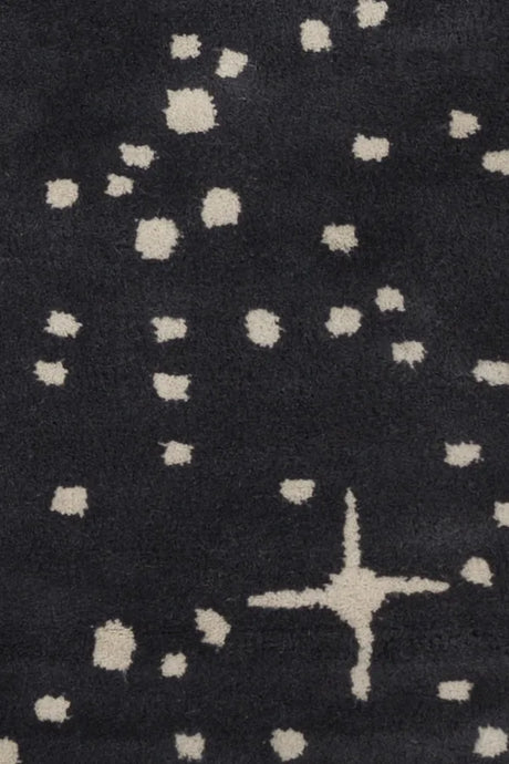 Chandra Stella STE-52115 Black and Ivory rug, texture close-up
