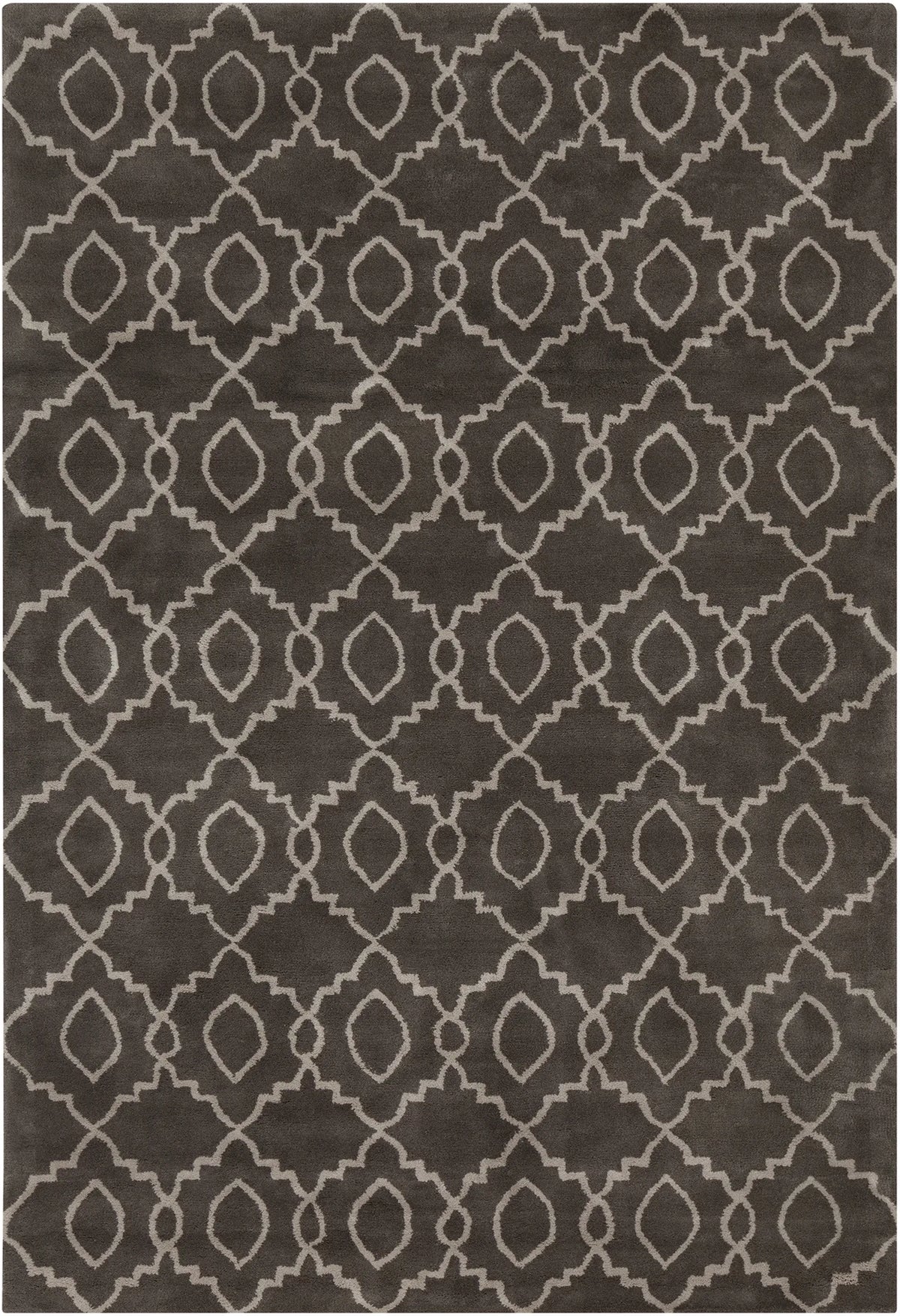 Chandra Stella STE-52124 Charcoal and Cream rug, flat view