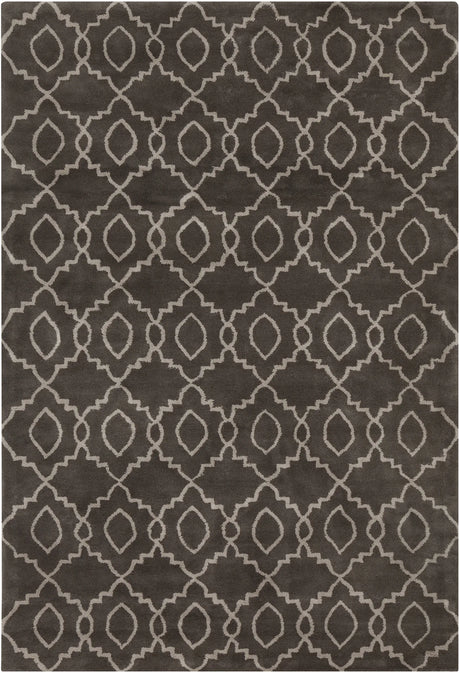 Chandra Stella STE-52124 Charcoal and Cream rug, flat view