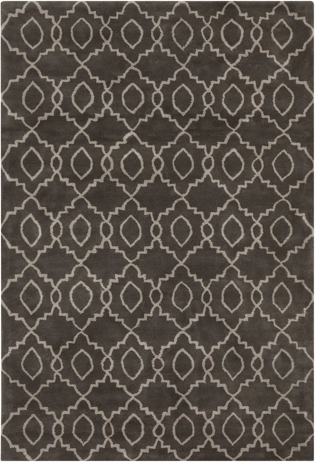 Chandra Stella STE-52124 Charcoal and Cream rug, flat view