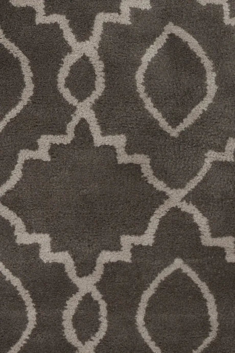 Chandra Stella STE-52124 Charcoal and Cream rug, texture close-up