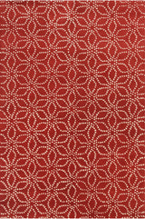 Chandra Stella STE-52135 Red and White rug, flat view