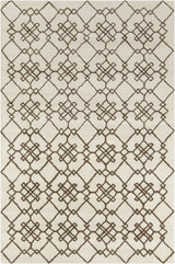 Chandra Stella STE-52174 Cream and Brown rug, flat view