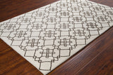 Chandra Stella STE-52174 Cream and Brown rug, styled detail view