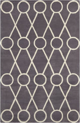 Chandra Stella STE-52179 Dark Grey and Cream rug, flat view