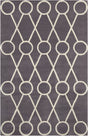 Chandra Stella STE-52179 Dark Grey and Cream rug, flat view