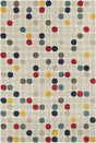 Chandra Stella STE-52219 Cream and Beige and Red and Yellow and Blue rug, flat view