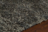 Chandra Sterling STE-21801 Charcoal rug, side detail view
