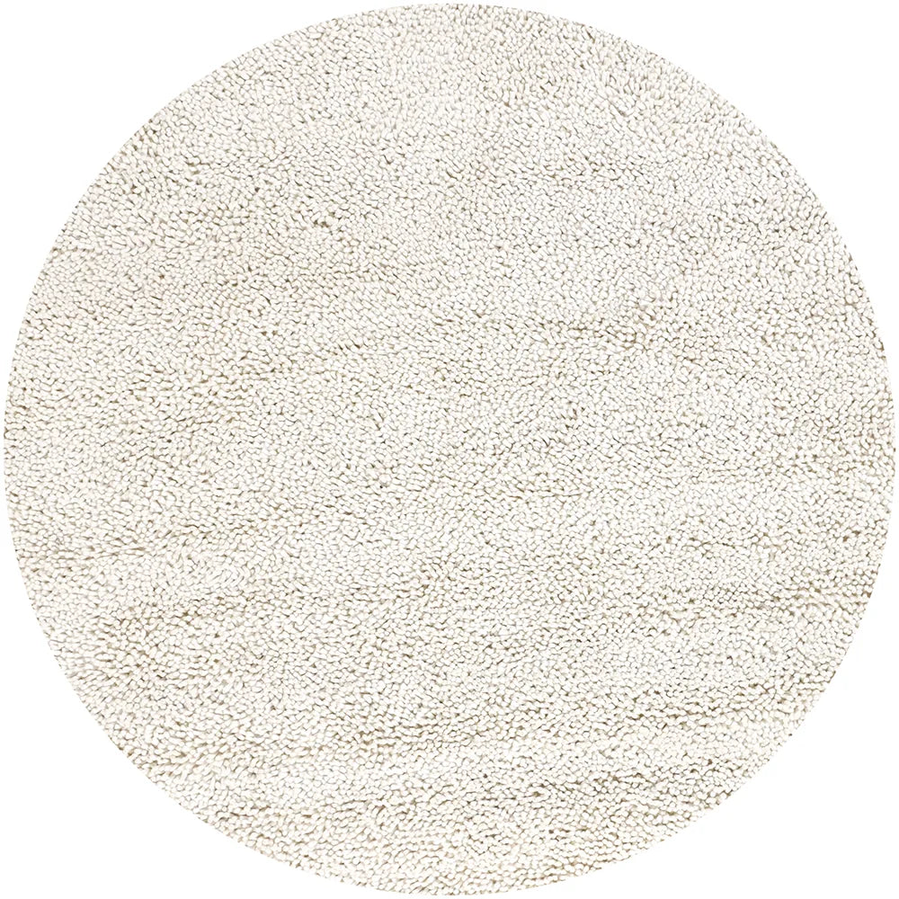 Chandra Strata STR-1106 White round rug, flat view