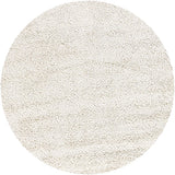 Chandra Strata STR-1106 White round rug, flat view