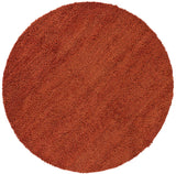Chandra Strata STR-1107 Orange round rug, flat view