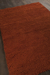Chandra Strata STR-1107 Orange rug, angled side view