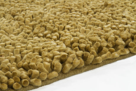 Chandra Strata STR-1109 Gold rug, corner detail