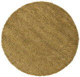 Chandra Strata STR-1109 Gold round rug, flat view