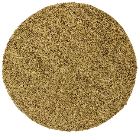 Chandra Strata STR-1109 Gold round rug, flat view