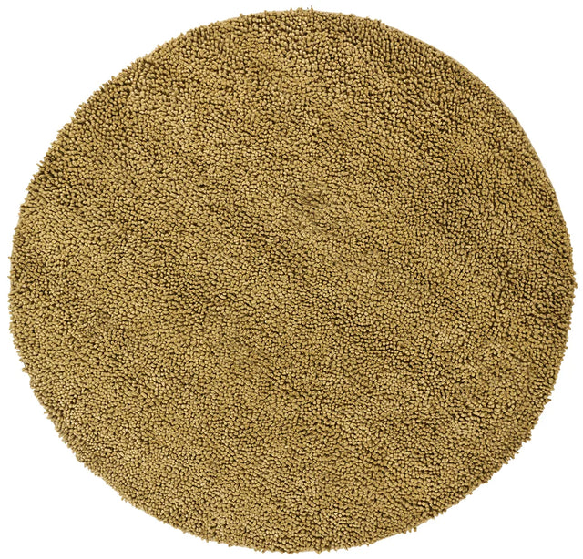 Chandra Strata STR-1109 Gold round rug, flat view