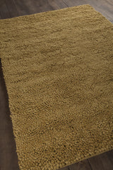 Chandra Strata STR-1109 Gold rug, angled side view