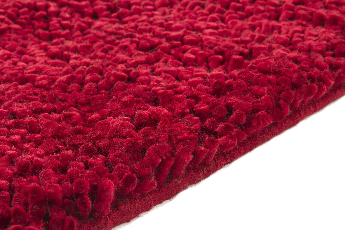 Chandra Strata STR-1110 Deep Red rug, corner detail