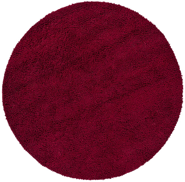 Chandra Strata STR-1110 Deep Red round rug, flat view