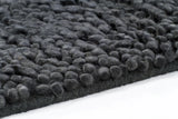 Chandra Strata STR-1125 Black rug, corner detail