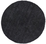 Chandra Strata STR-1125 Black round rug, flat view