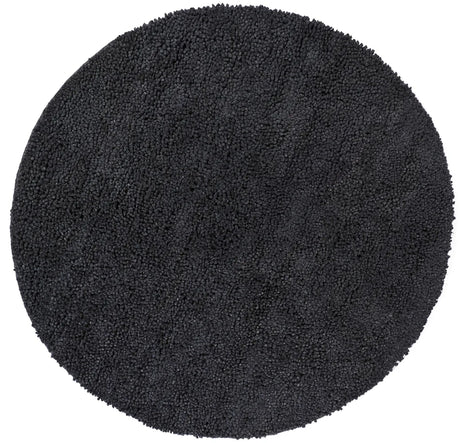 Chandra Strata STR-1125 Black round rug, flat view