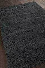 Chandra Strata STR-1125 Black rug, angled side view