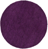 Chandra Strata STR-1126 Purple round rug, flat view