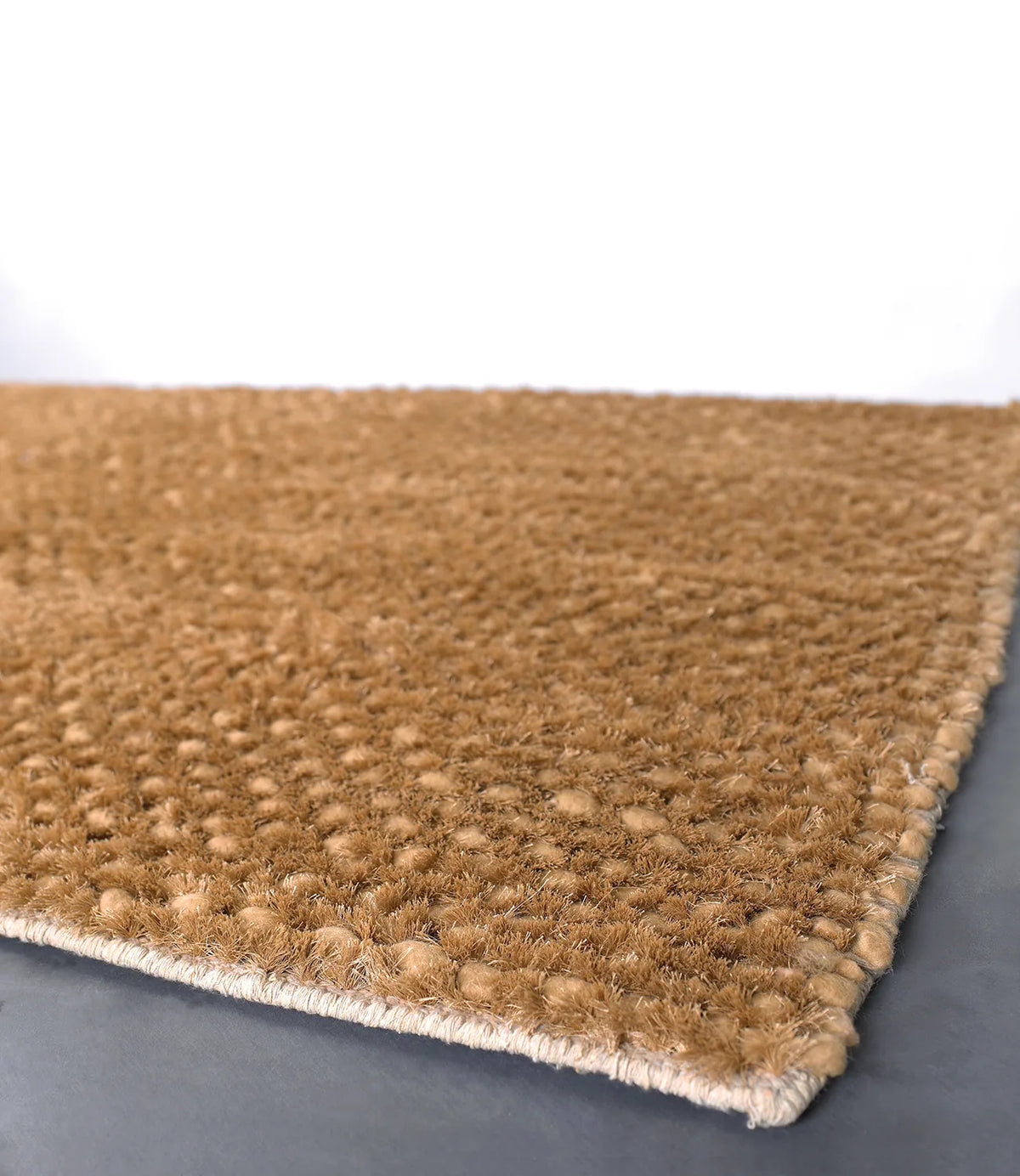 Chandra Strata STR-1161 Brown rug, corner detail