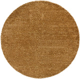 Chandra Strata STR-1161 Brown round rug, flat view