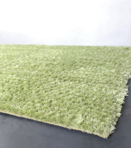 Chandra Strata STR-1163 Green rug, corner detail