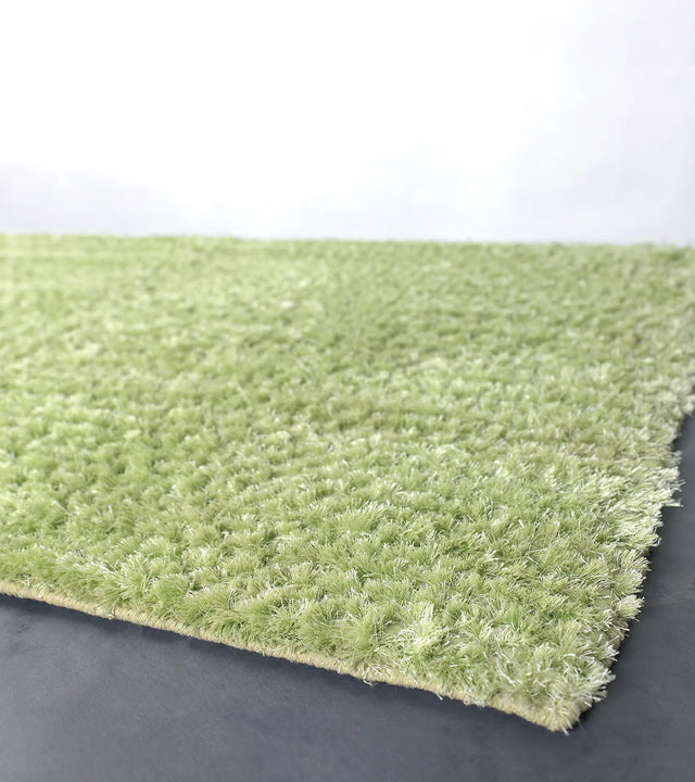 Chandra Strata STR-1163 Green rug, corner detail