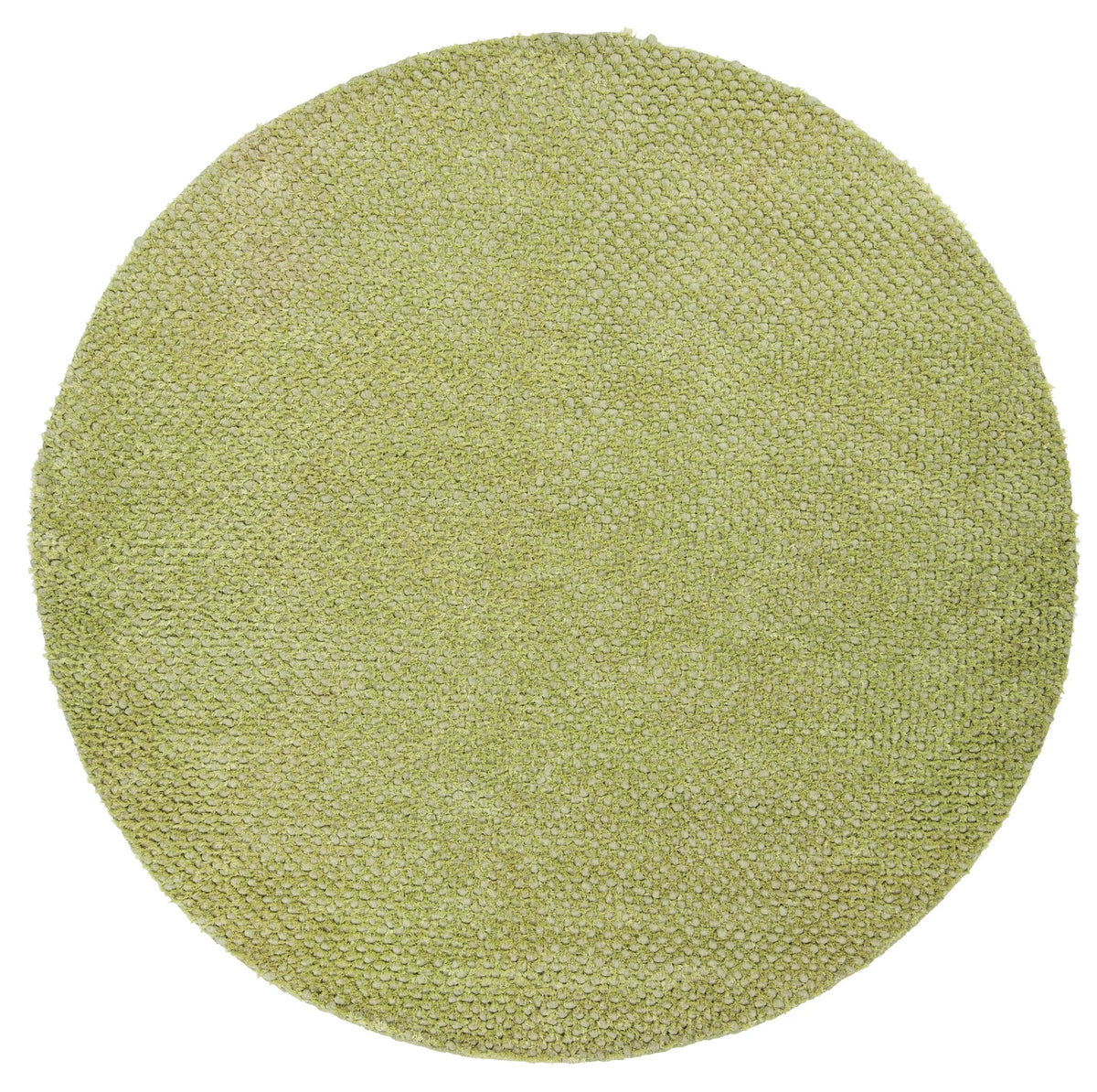 Chandra Strata STR-1163 Green round rug, flat view