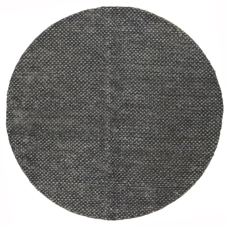 Chandra Strata STR-1165 Dark Grey round rug, flat view