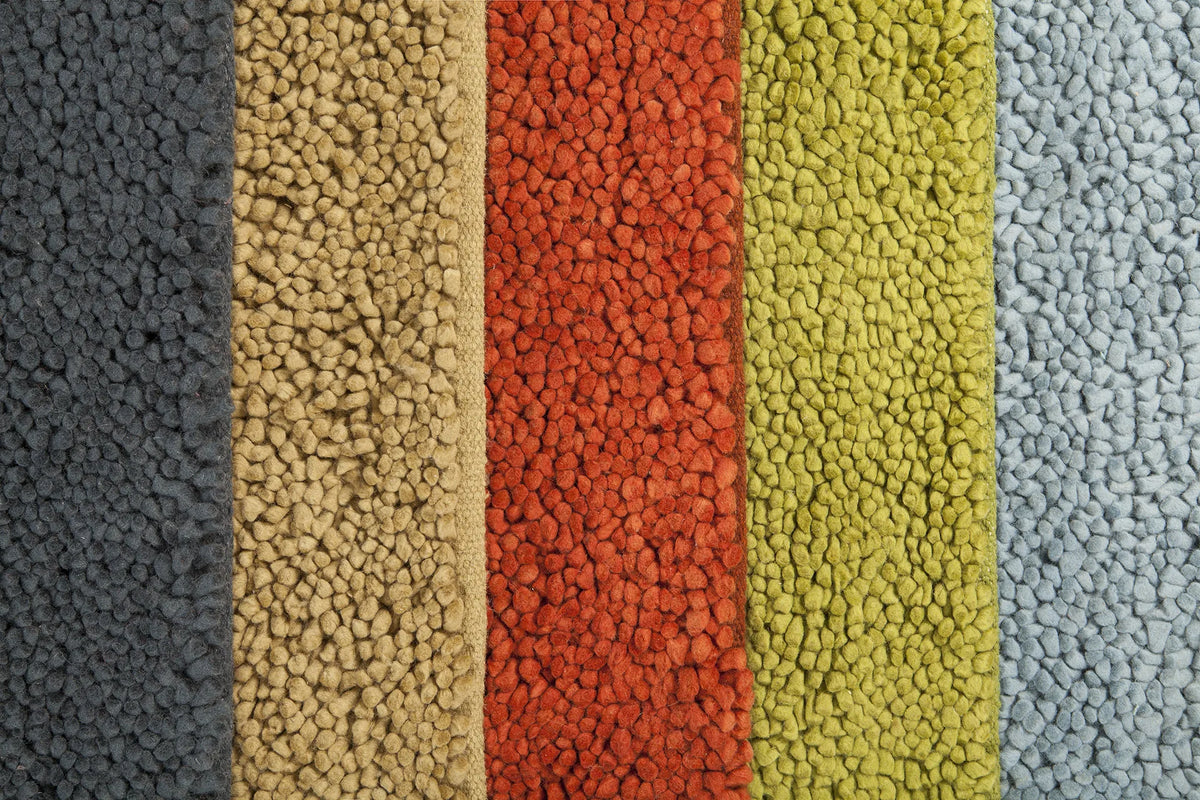 Chandra Strata rug collection, family color assortment