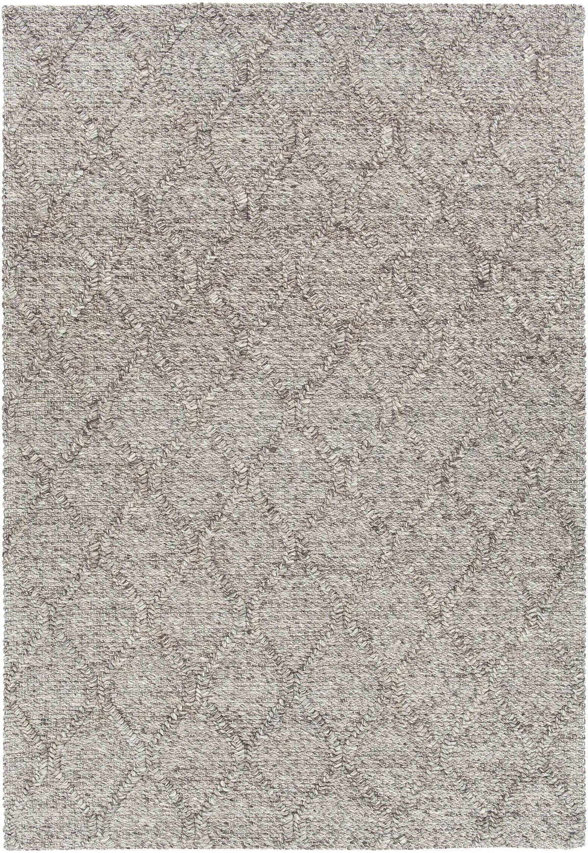 Chandra Sujan SUJ-34702 Charcoal rug, flat view