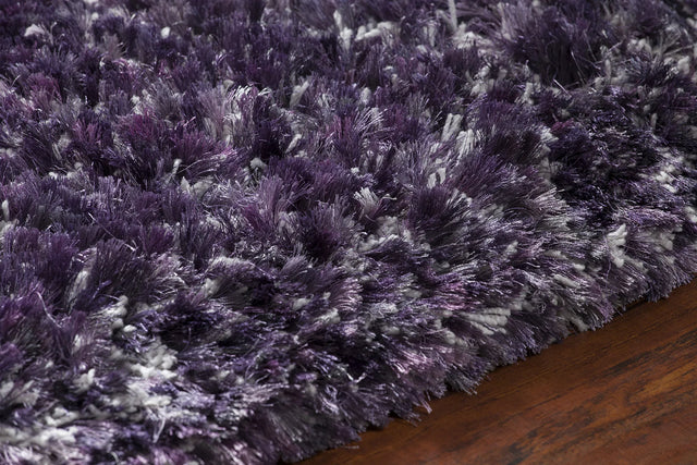 Chandra Supros SUP-36701 Purple Multi rug, side detail view