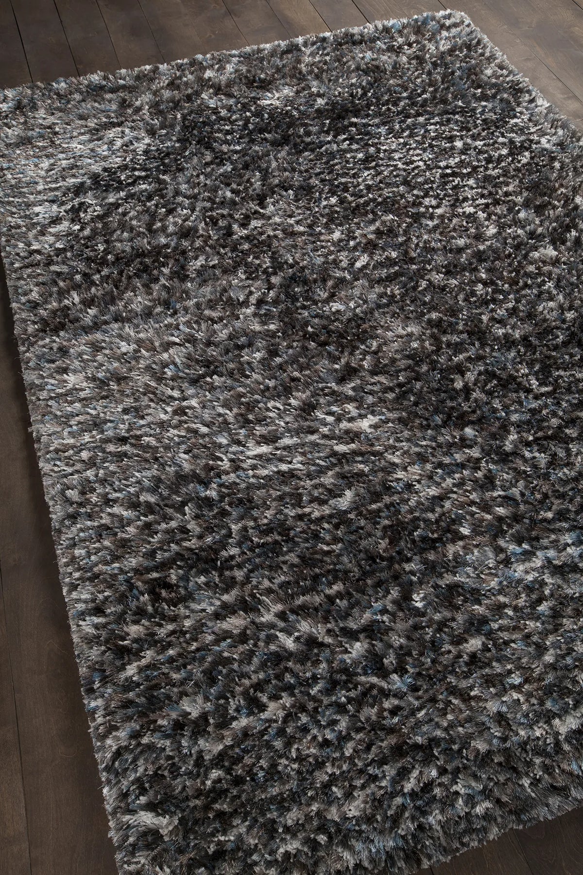 Chandra Supros SUP-36703 Blue and Brown Multi rug, angled side view