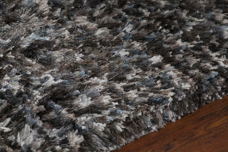 Chandra Supros SUP-36703 Blue and Brown Multi rug, side detail view