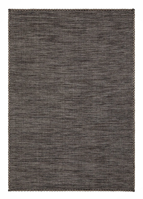 Chandra Sybil SYB-46000 Black rug, flat view