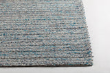 Chandra Sylvie SYL-48000 Blue and Grey and White rug, corner detail