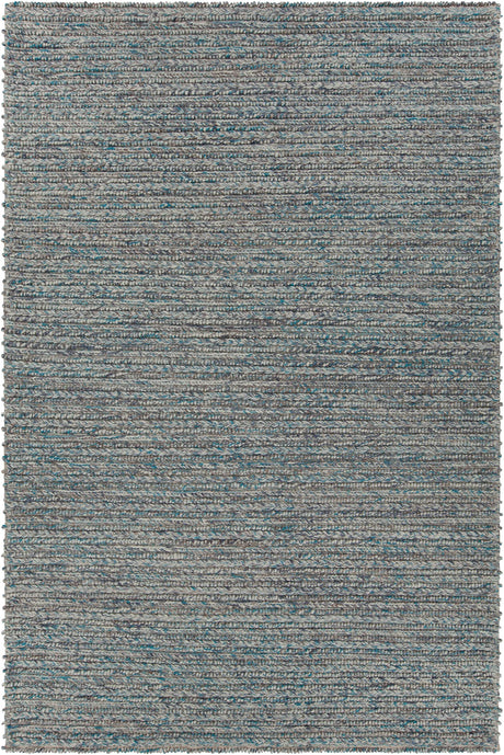 Chandra Sylvie SYL-48000 Blue and Grey and White rug, flat view