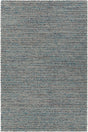 Chandra Sylvie SYL-48000 Blue and Grey and White rug, flat view