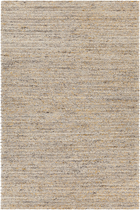Chandra Sylvie SYL-48003 Yellow and Grey and White rug, flat view